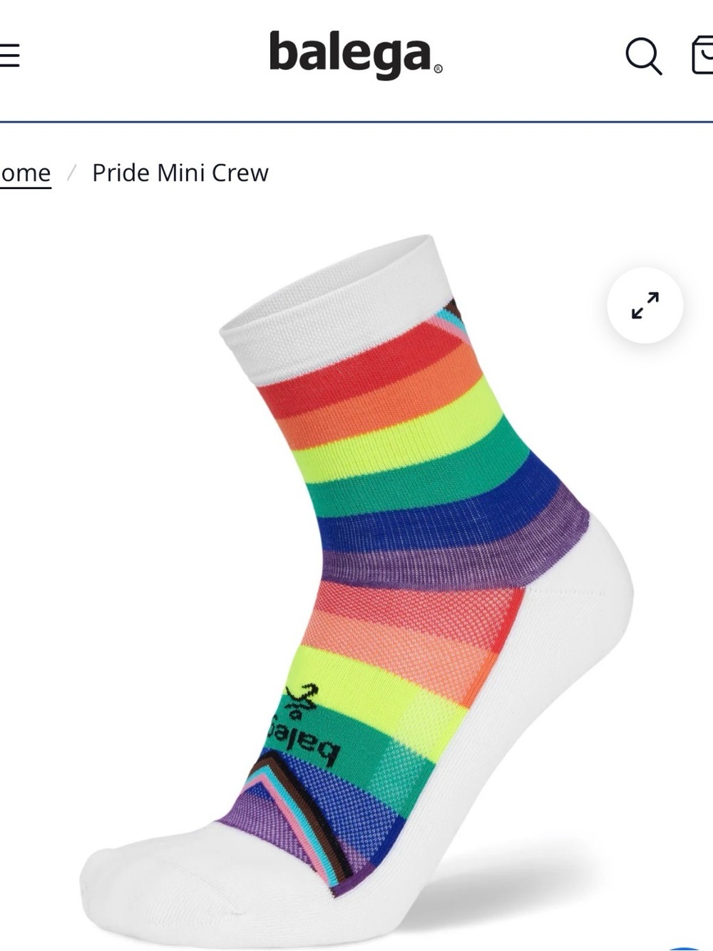 Balega Pride Mini Crew- M